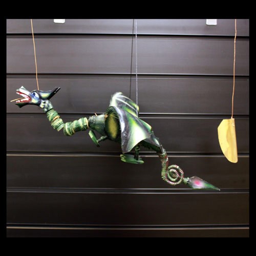 (image for) Lrg Green Coconut Dragon Mobile 46cm