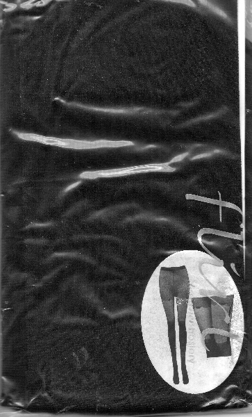 (image for) Flirt BLACK PATTERN FT152 TOP SHEER NYLON Suspender TIGHTS