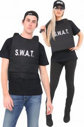 (image for) Adult SWAT Vest Tactics Police Fancy Dress Costume